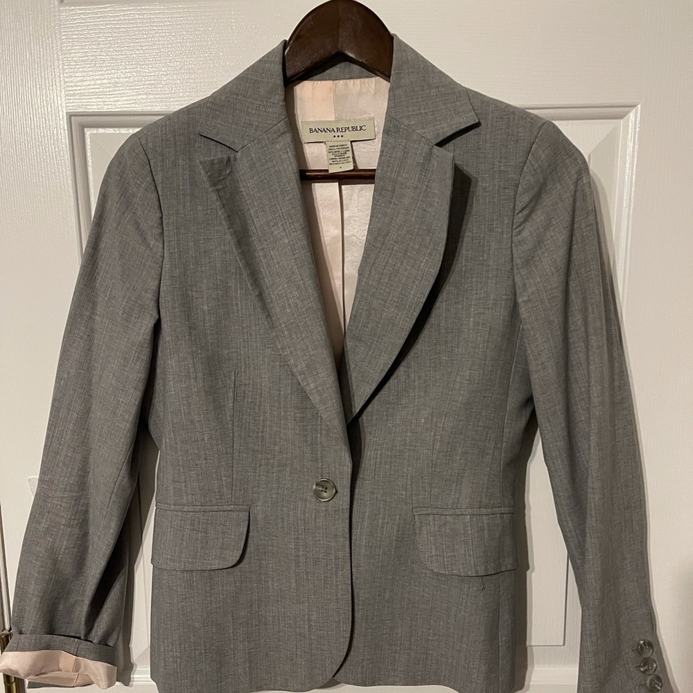 Banana Republic | Gray Suit Jacket | Size 4
